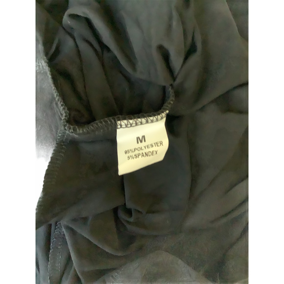 Solid Black Long Sleeve Button Down Mini Dress - Picture 6 of 6